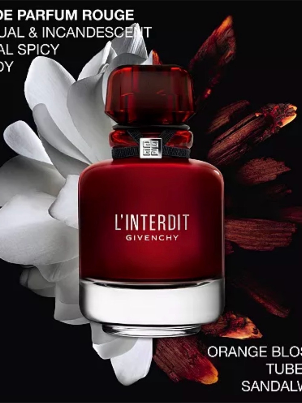 Givenchy L'Interdit Rouge Perfume Bottle - Red